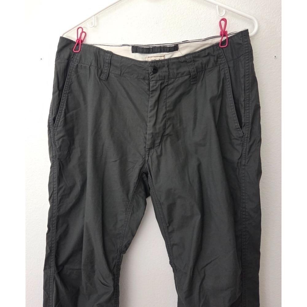 Relwen Charcoal Grey Flyweight Flex Chino Pant Cotton Spandex Zip Snap Fly 30 - Picture 2 of 11